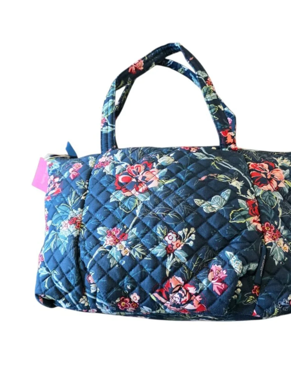 Vera Bradley Rose Toile Quilted Cotton Satchel Crossbody Tote Bag NWT - Picture 15 of 16